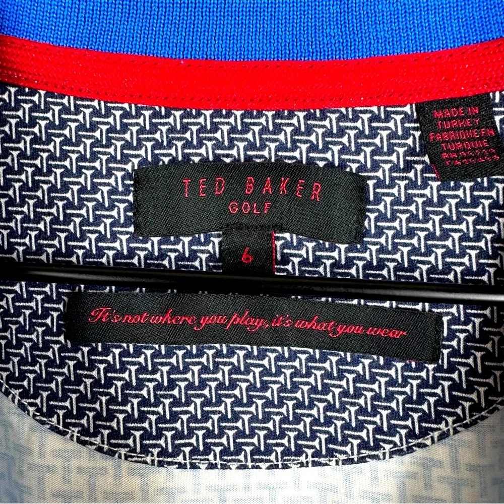 Ted Baker London Printed Golf Polo Size 6 EUC - Picture 3 of 8